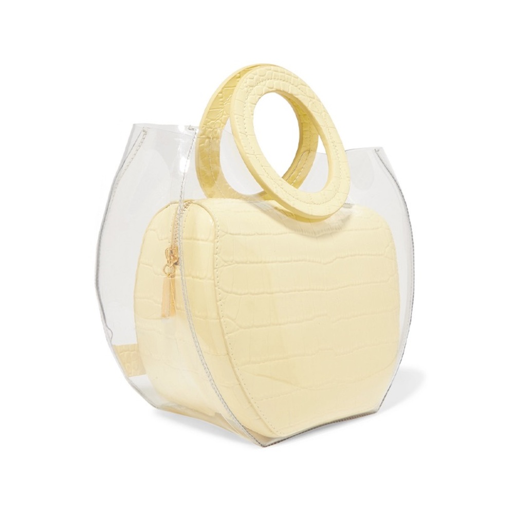STAUD PVC Clear Bag - TAGS ATTACHED - HAS IMPERFECTIONS
